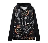 NNGOTD Halloween Men's Jumpers Crew Neck Knitted Sweaters Slim Fit Casual Lightweight Waffle Textured Long Sleeve Sweatershirts Sportwear Men's Christmas Cardigan (D-Black, XL)