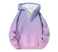 NNGOTD Halloween Men's Sweatshirt 1/4 Zip Pullover Casual Waffle Sweat Shirt Long Sleeve Jumper Turtleneck Sweatshirts with Pocket Outwear Snowman Costume Adult (Light Purple-I, XXXL)