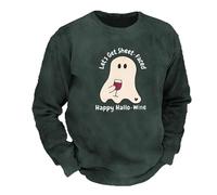 NNGOTD Halloween Shirts for Men UK Pumpkin Cat Pullover Tops Long Sleeve Graphic Sweatshirt Autumn Fall Jumper Sweater Tops Horror Tshirt Adult Halloween Costumes for Men 2025 (Dark Gray, M)
