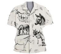 NNGOTD Linen Shirts Men Short Sleeve Button Down Casual Shirts Summer Hawaiian Lapel Blouses Cotton Linen Shirt Regular Fit Holiday Beach Shirt Vintage Summer Beach Vacation Tops Cuban (H8 White,M)