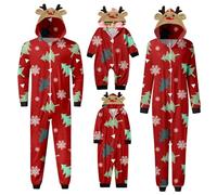 NNGOTD Matching Christmas Pjs for Family A-Z Letters Xmas Pyjamas Matching Christmas Pyjamas Set for Family Sleepwear Loungewear Nightwear Jammies Woman Cute Santa Outfit Airport Outfit (Red-2,M)