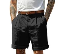 NNGOTD Men's 2 in 1 Workout Running Shorts Athletic Pants Traning Track Pants Joggers for Men Soccer, Running, Workout White Biker Shorts Loose Fit Slacks Trousers for Men Sport(Black,3XL)