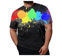 NNGOTD Men's Casual Shirts Festival Shirts for Men Caribbean Shirts for Men Funky Hawaiian Shirt Skeleton Shirt Travel Union Jack Flag t Shirt Floral Shirts Top (Black, XXXL)