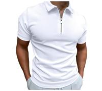 NNGOTD Mens Polo Long Sleeve Shirt Cotton Golf Giraffe Tennis T-Shirt Tops Gym for Men Clothes Golf Polo Shirts for Men XXXL Turtle Neck Tops for Men Wool Tshirt (White, XXXL)