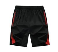 NNGOTD Mens Shorts Twill Cotton Cargo Shorts Durable Shorts for Walking, Running, Hiking & Camping Orange Shorts Mens Casual Slacks Regular Fit Joggers Bottoms(Red,6XL)