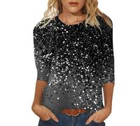 NNGOTD Oversized T Shirts for Women Womens Casual Tunic Tops Long Sleeve V Neck T-Shirt Loose Pleated Longine Shirts Tunic Tops Tees (Grey, L)