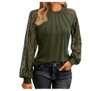 NNGOTD Plus Size Sparkly Sequin Tops V-Neck Club Ruffle Short Sleeve Glitter Tops Daily Outing Top Evening Top Retro Party Costume Rave Outfits Fancy Dress Women(Army Green,XXL)