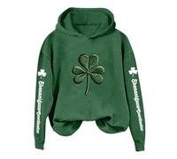 NNGOTD Plus Size St Patrick's Day Shirt for Women Funny Lucky Clover Graphic Short Sleeve Tee Tops Cool Irish Shirts Spring Women's Clothes Saint Patricks Day Tee Shamrock T-Shirt (A1 Dark Green,L)