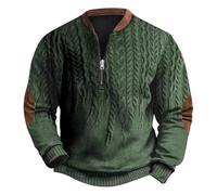 NNGOTD Quarter Zip Pullover for Men 3D Print 1/4 Zip Sweatshirt Autumn Winter Lightweight Outdoor Sweatshirts Thermal Top Classic Warm Jumper Classic Sport Regular Fit Workwear Sweater