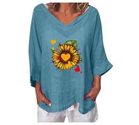 NNGOTD Smart Tops for Women UK Women's T-Shirt Short Sleeve Outdoor Shirt Sun Protection Sport Tops Quick Dry Summer T Shirt Ladies Long Sleeve Tops T-Shirts (Blue, XXXXXL)