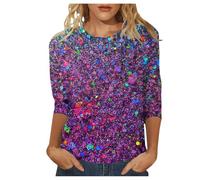 NNGOTD Sparkly Tops for Women UK V Neck Sleeveless Glitter Tops Elegant Slim Sequins Spaghetti Strap Tank Vests Shirts Blouses Going Out Rave Clubwear Fancy Dress Costume(I9 Purple,L)