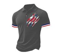 NNGOTD Union Jack Flag t Shirt Mens Polo Shirts Short Sleeve Quick Dry Lightweight Golf Casual Collared Tops Breathable Moisture Wicking Work Shirts 2025 King Charles Coronation Sportwear,XXL