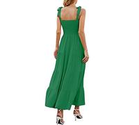 NNGOTD Women Maxi Dress Ruffle Petal Short Sleeve Dresses with Pockets Casual Elastic High Waist Long Dress Womens Summer Maxi Dress Sun Dresses for Women Faux Leather Pleated midi Skirt (GN2, XXL)