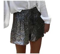 NNGOTD Women's Italian Camouflage Turn-Up Magic Shorts Knee Length 3/4 Cropped Trousers with Side Pockets Womens Cargo Pants with Pockets Shapewear Shorts Baggy Trousers (Black, M)