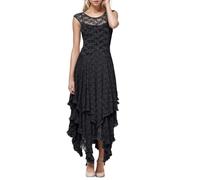 NNGOTD Women's Maxi Dresses Halter Neck Summer Dress Floral Print Sleeveless Off Shoulder Elegant Long Dress Gypsy Dress Sun Dresses Plus Size Womens Skirts Size 22 (Black, L)