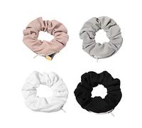 NNGT Pocket Hair Scrunchies Elastic Hidden Pocket Hair Ties Hair Bands with Zipper Pocket Storage for Putting Keys Small Items Women Girls Hair Accessories