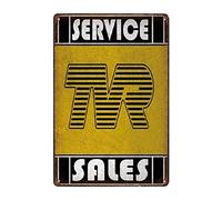 NNGT Service TVR Sales Vintage Retro Tin Sign Metal Sign TIN SIGN 7.8X11.8 INCH