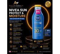 NNIVEA SUN Protect & Moisture Lotion SPF30 200ml UVA UVB Water Resistant