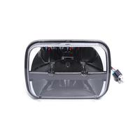 NNJIEUPO Car Dynamic Headlights Compatible With For Wrangler YJ 1987-1995 For Cherokee For XJ 1984-2001 Square Headlights Car Lamp High Low Beam Square Repair