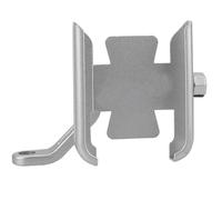 NNJIEUPO Motorcycle Phone Clamp For NINJA400 For NINJA 400 2018-2025 2024 2023 Motorcycle Mobile Phone GPS Navigation Handlebar Bracket Support Mount CNC(Silver,Mirror Holder)