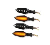 NNJIEUPO Motorcycle Signal Lights Compatible With CBR600RR 2003-2013 2 Pairs Motorcycle Turn Signals Light Blinker Indicator Flowing Water Lamp Stop Signal Amber