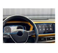 NNJIEUPO Navigation Screen Protector Compatible With For Taos For T-Cross 2022 Navigation Display Screen Protective Film Tempered Glass Protective Film Car Accessories