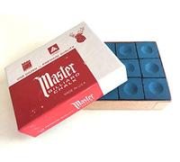 NNN Box of 12 Master Billiard Chalks BLUE Pool Snooker Cue