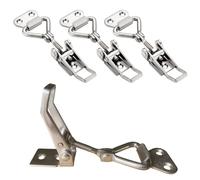 NNNJunhua 90 Degree Right Angle Adjustable Buckle 304 Stainless Steel Vertical Quick Clamp Box Buckle Latch Clamp, 4 Pieces.