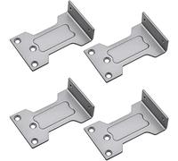 NNNJunhua Parallel Arm Bracket for Series Door Closers Parallel Plate Reverse Loading Piece Internal and External Opening Universal Extension Accessories 4 Pieces