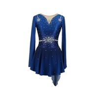 Nnnydjy Figure Skating Dresses Round Neck Ice Dance Skating Performance Costume Woemn's Rhythmic Gymnastics Leotards,A,5_8Years