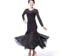 Nnnydjy Tango Practice Costume Women's Waltz Dancing Clothing Standard Ballroom Dresses Modern Dance Wear for Performance,A,3XL