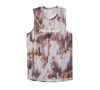 NNormal Race 2.0 sleeveless t-shirt reddish brown white - M