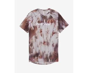 NNormal Race 2.0 short sleeve t-shirt reddish brown white - S