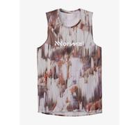 NNormal Race 2.0 sleeveless t-shirt reddish brown white - L