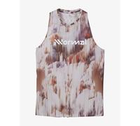 NNormal Race 2.0 sleeveless t-shirt reddish brown white women - S