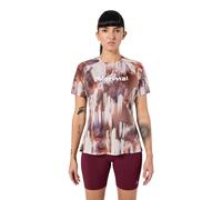 NNormal Race 2.0 short sleeve t-shirt reddish brown white women - M
