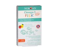NNORSAN Omega-3 KIDS Jelly, 45 Strawberry Lemon Flavoured Gummies With Vitamins