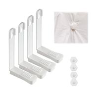 nnOuOnn 4Pcs Bed Sheet Clips, Lock Fitted Sheet Holder Keeping Sheets Firm and Tight, Bedsheet Clip for Mattress Over 6.3inch Thick