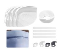 nnOuOnn Bed Sheet Holders for Bedding, Fitted Sheet Clips with Lock Strips Anti-slip, 4PCS Mattress Bedsheet Grippers for Keep Fitted Sheet in Place, Bedroom Bed Accessories (White, Low)