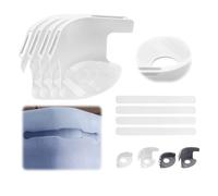 nnOuOnn Bed Sheet Holders for Bedding, Fitted Sheet Clips with Lock Strips Anti-slip, 4PCS Mattress Bedsheet Grippers for Keep Fitted Sheet in Place, Bedroom Bed Accessories (White, High)