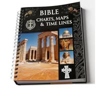 nnOuOnn Bible Charts Maps and Timelines, Bible Study Journal Bibles Notebook, Spiral Bibles Study Guide Visual Reference of Chats, Maps, Timelines