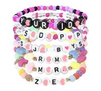 nnOuOnn Korean Pop Bracelets Set of 6, Korean-pop Girl Stuff for Fans Cosplay Gifts, Singer Hunters Bracelet Kit for Women, Outfit Accessories Friendship Jewelry Birthday Christmas