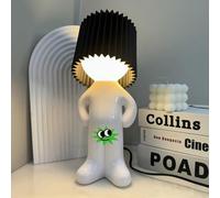 nnOuOnn Shy Boy Night Lamp, Funny Little Man Willy Desk Lamps, Bedside Lamps Home Decoration Novelty White Elephant Gifts for Adults Creative Weiner Bedside Light Valentines Day Gifts (Black)