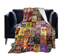 NNOVAT Rock Band Collage Flannel Blanket Lightweight Cozy Bed Blankets Soft Throw Blanket Fit Couch Sofa Suitable for All Season60in X50in