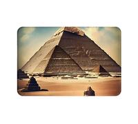 NNVren Dreaming of the Pyramids of Khufu Print Small Kitchen Mats for Floor, Rubber Backing Indoor Rugs