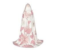 NNVren Floral Hand Painted Pattern Print Hooded Cloak Cape for Men Women Halloween Cosplay