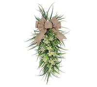 NNXHWY Artificial Lilys Wreath Door Hanging,Lilys Swag for Front Door, Spring Swag Wreaths for Front Door,Spring Summer Wreaths for Front Door,Spring Door Wreath for Home Porch Farmhouse