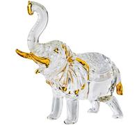 NNYCC Crystal Thai Elephant Figurine Handmade Crystal Elephant Figurine Good Sparkling Glass Art Animals Collectible Suitable For Home Decor Gifts,Clear