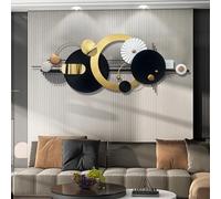 NNYCC Metal Wall Art 3D Dimensional Sculpture Landscape Ironwork Wall Metal Wall Art Hanging With Gold Finish For Living Room Office And Hallway Wall Decor,A