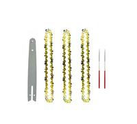 NnYuaUil Chainsaw Chain Carbide 6 Inch Mini Saw Wear Guide Bar Woodworking Tool